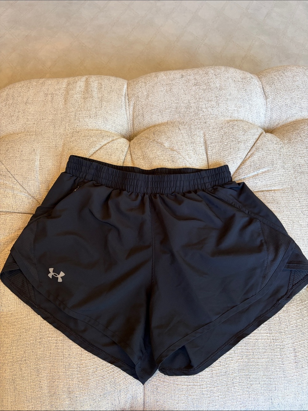 Under Armour Black Loose Fit athletic shorts